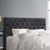 Artiss King Size Bed Head Headboard Bedhead Fabric Frame Base CAPPI Charcoal