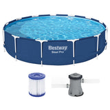 Bestway Swimming Pool Above Ground Filter Pump Steel Pro� Frame Pools 3.96M