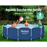 Bestway Swimming Pool Above Ground Filter Pump Steel Pro� Frame Pools 3.96M