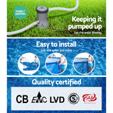 Bestway Swimming Pool Above Ground Filter Pump Steel Pro� Frame Pools 3.96M