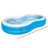 Bestway Inflatable Kids Pool Swimming Pool Family Pools 2.62m x 1.57m x 46cm