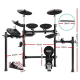 8 Piece Electric Electronic Drum Kit Drums Set Pad Tom Midi For Kids Adults