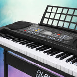 Alpha 61 Keys Electronic Piano Keyboard Electric Instrument Touch Sensitive Midi