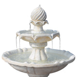 Gardeon 3 Tier Solar Powered Water Fountain - Ivory