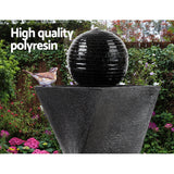 Gardeon Solar Powered Water Fountain Twist Design with Lights