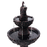 Gardeon Water Solar Fountain Outdoor Bird Bath Peacock Cascading