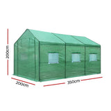 Greenfingers Greenhouse Garden Shed Green House 3.5X2X2M Greenhouses Storage Lawn