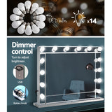 Embellir Make Up Mirror with LED Lights - Silver