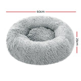 i.Pet Pet bed Dog Cat Calming Pet bed Small 60cm Light Grey Sleeping Comfy Cave Washable