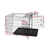 i.Pet Dog Cage 42inch Pet Cage - Black