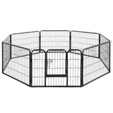 i.Pet Dog Playpen Pet Playpen 8 Panel Puppy Exercise Cage Enclosure Fence 80x60cm