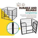 i.Pet Dog Playpen Pet Playpen 8 Panel Puppy Exercise Cage Enclosure Fence 80x60cm