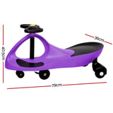 Rigo Kids Ride On Swing Car - Purple