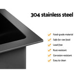 Cefito 100cm x 45cm Stainless Steel Kitchen Sink Under/Top/Flush Mount Black