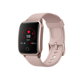 FitSmart Smart Watch Bluetooth Heart Rate Monitor Waterproof LCD Touch Screen - Rose Gold