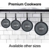 Stone Chef Forged Frying Pan Cookware Kitchen Fry Pan Black 20cm