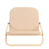 Havana Outdoors Beach Chair Portable Summer Camping Foldable Folding 2 Pack - Beige