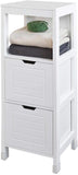 Freestanding Cabinet with 2 Drawers and Shelf for Bathroom