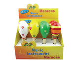 Box of 8 Maracas Kids Educational Wooden Hand Painted Bulk GD6068