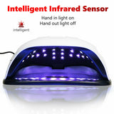 80W 42LED Nail Lamp UV SUN Gel Polish Dryer LCD Display White