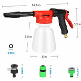 1L Snow Foam Lance Cannon Bottle Soap Gun Sprayer Hose For Car Pressure Washer