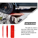 X-BULL Recovery tracks Sand tracks 2pcs 10T Sand / Snow / Mud 4WD Gen 3.0 - Red