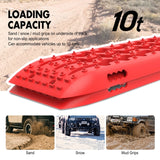 X-BULL Recovery tracks Sand Trucks Offroad With 4PCS Mounting Pins 4WD Gen 2.0- red