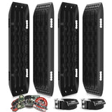 X-BULL Recovery Tracks Sand Track Mud Snow 2 pairs Gen 2.0 Accessory 4WD 4X4 - Black