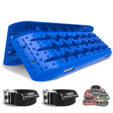 X-BULL Recovery tracks Sand tracks 2pcs Sand / Snow / Mud 10T 4WD Gen 2.0 - blue