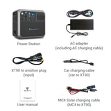 Bluetti Portable Power Station AC200P 2000WH 2000W Solar Genrator for Van Home Emergency Outdoor Camping Explore - Black