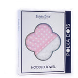 Bubba Blue Pink Polka Dots Hooded Towel 96527