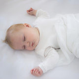 Bubba Blue Bamboo White 3pk Muslin Swaddle Wraps 54152