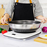 304 Stainless Steel 38cm Non-Stick Stir Fry Cooking Kitchen Double Ear Wok Pan without Lid Honeycomb Double Sided