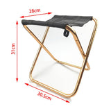 Aluminum Camping Stool Portable Folding Sports Travel Camp Fishing Chair Outdoor Small