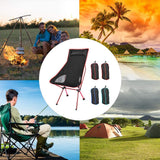 Camping Chair Folding High Back Backpacking Chair with Headrest Sky