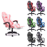 Gaming Chair Office Computer Seating Racing PU Executive Racer Recliner Large Black White