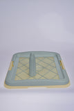 Large Portable Dog Potty Training Tray Pet Puppy Toilet Trays Loo Pad Mat Blue