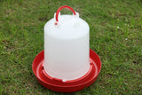 Farm Poultry Bird Chicken Water Drinker 3 L & 3 kg Food Grain Seed Feeder Set