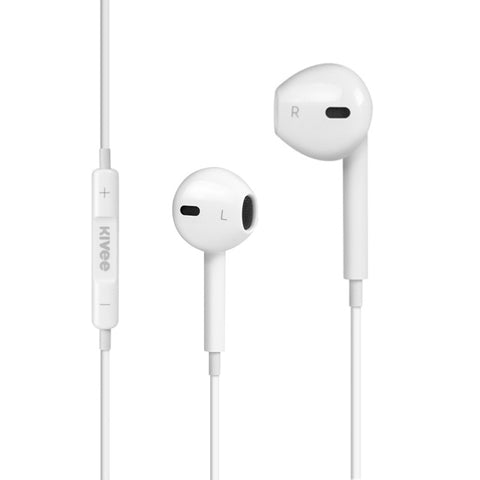 KIVEE MT12 Earphone 3.5mm 1.2M White