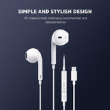 KIVEE MT31 Earphone with Type-C Interface 1.2M White