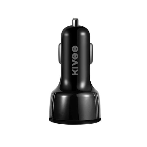 KIVEE UT61 Car Charger with Triple USB Black