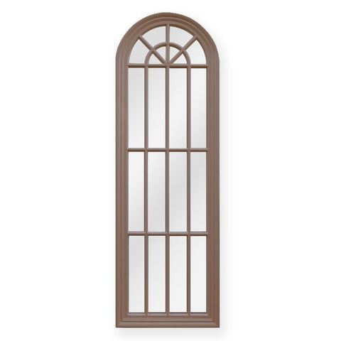 Window Style Mirror - Taupe Arch 60cm x 180cm