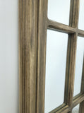 Window Style Mirror - Taupe Arch 60cm x 180cm