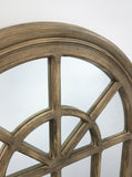 Window Style Mirror - Taupe Arch 60cm x 180cm