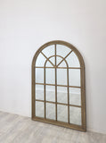 Window Style Mirror - Taupe Arch 100 CM x 150 CM