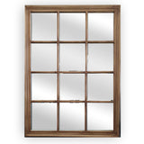 Window Style Mirror - Taupe Rectangle 95cm x 130cm