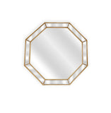 Gold Beaded Framed Mirror - Octagon - 90cm x 90cm