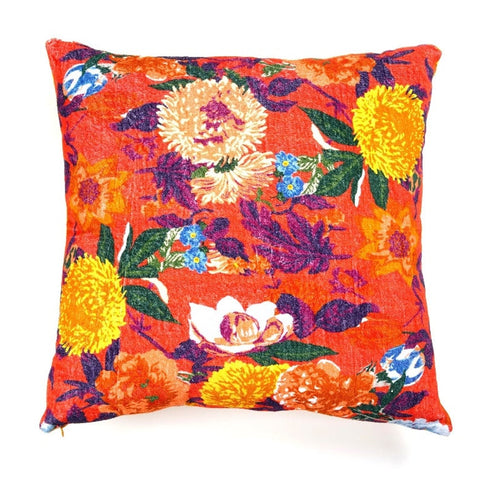 Mexican Painter Pillow Case, Frida Floral Decorative Cushion, Mexican Painter Art Garden Country Mexico Muertes Cushion Cover