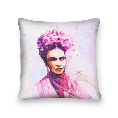 Mexican Painter Pillow Case, Frida Floral Decorative Cushion, Mexican Painter Art Garden Country Mexico Muertes Cushion Cover