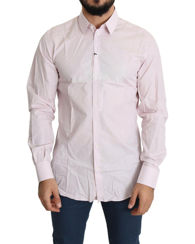 100% Authentic Dolce & Gabbana Light Pink Dress Shirt